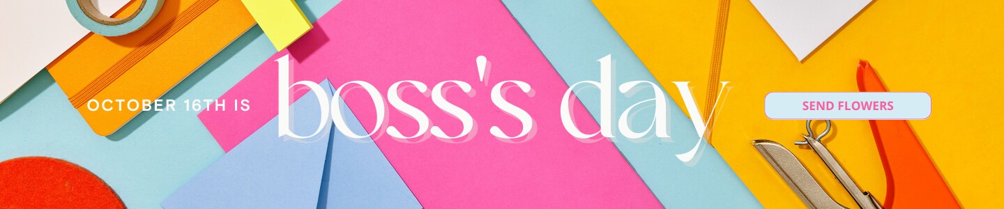 Boss's Day is October 16th send flowers